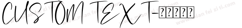 CUSTOM TEXT字体转换